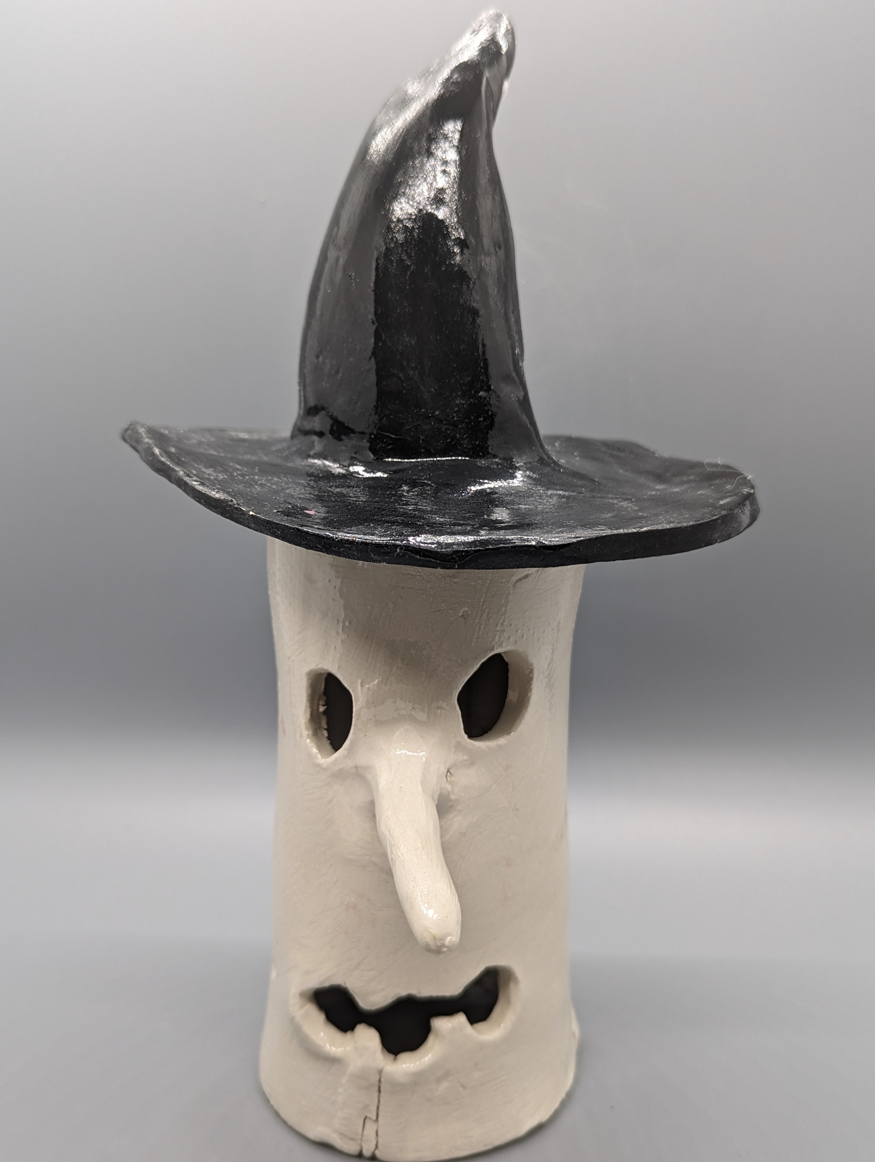 Pot En Céramique Marron Fait Main - Bougeoir Forme Bocal Pour Bougie Chauffe-plat - Parfait état